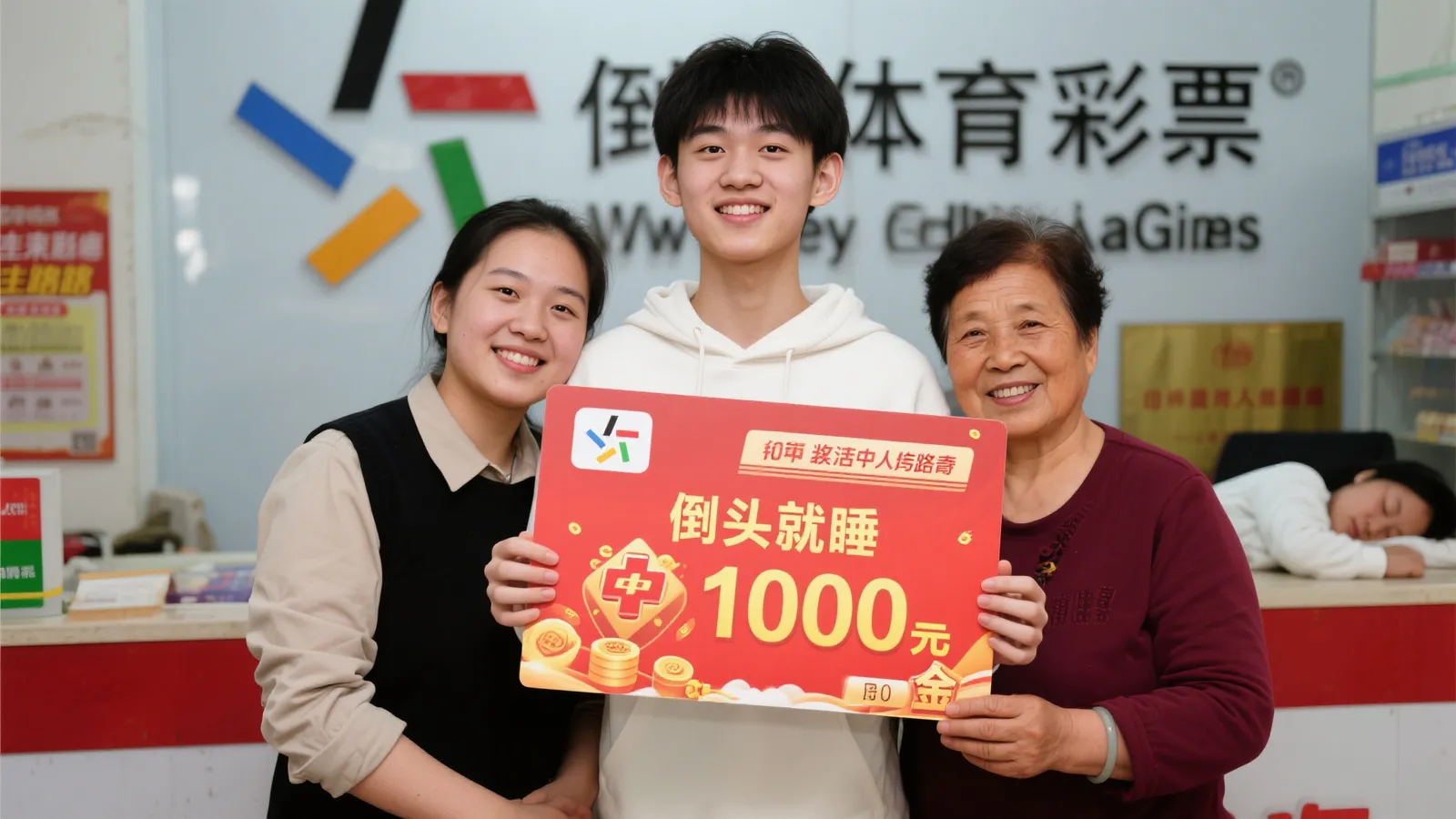 00后喜中体彩千万大奖 淡定入睡奖金全交父母