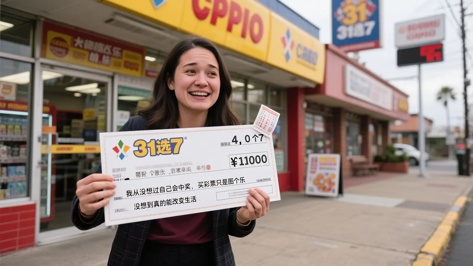 女子仅花4元喜中“31选7”141万大奖，奖金直指房贷压力
