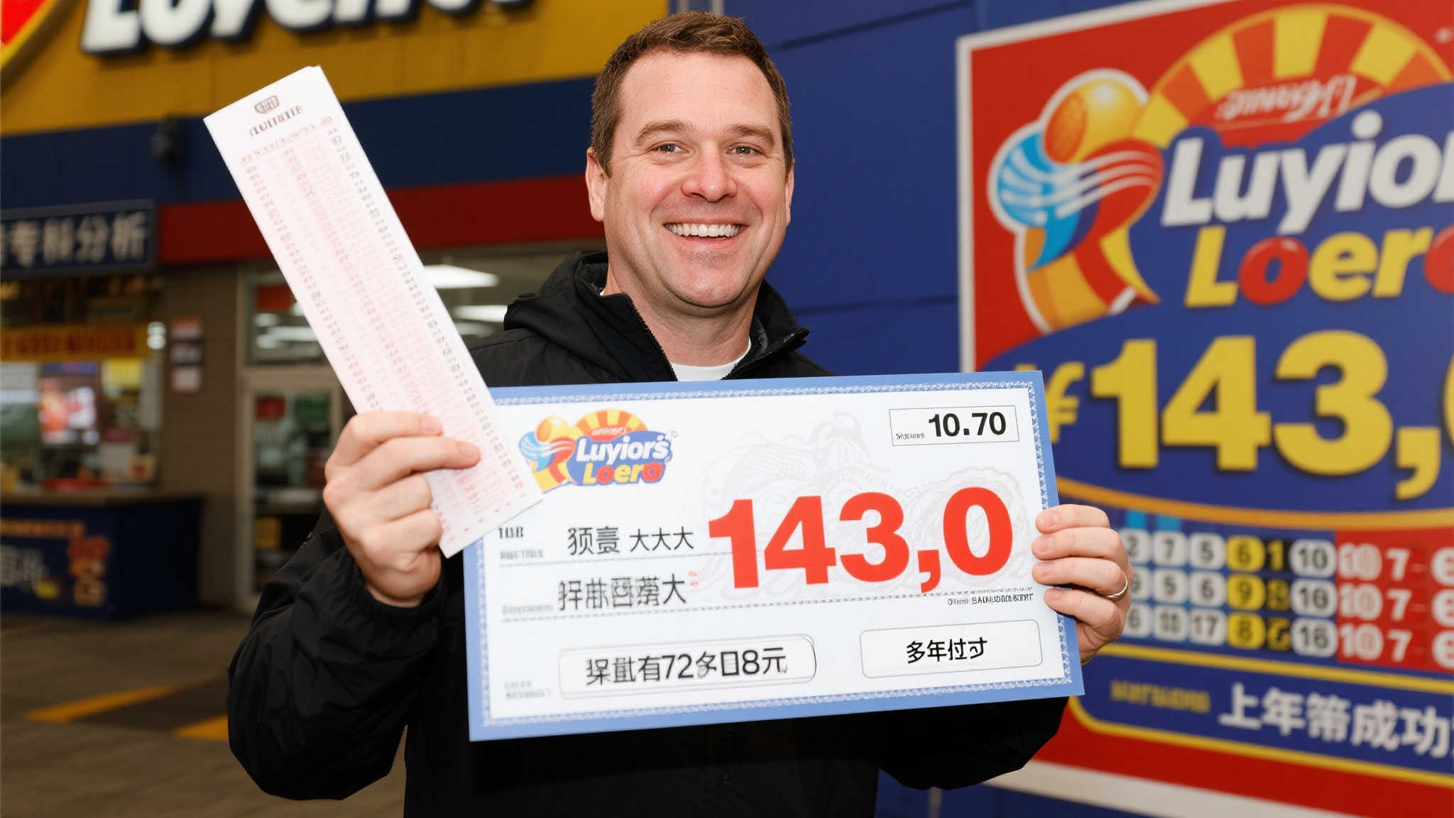 仅差一号错失千万巨奖！男子坚持多年终中大乐透143万