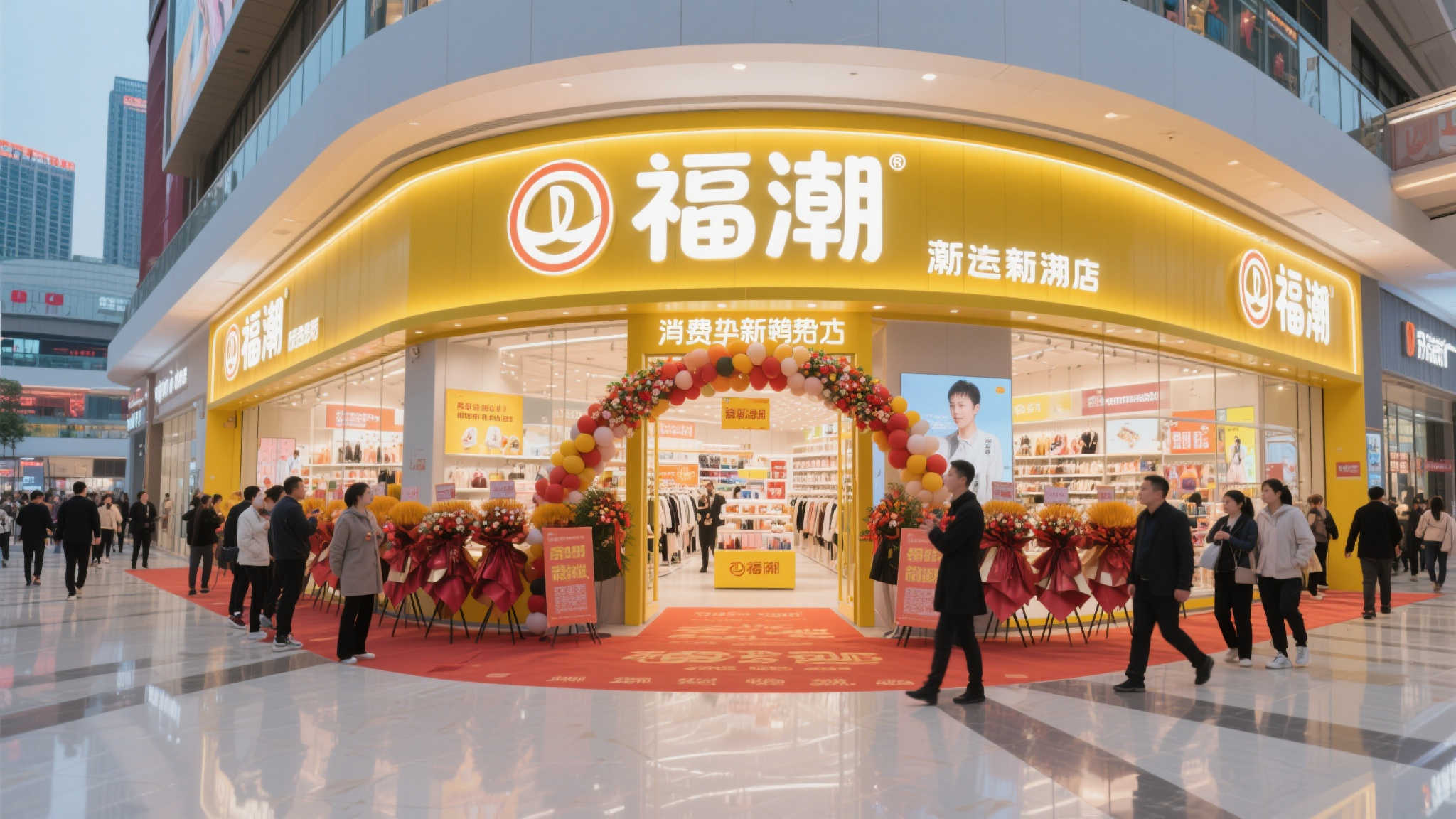 黄石万达广场迎福潮店 打造业态融合新标杆