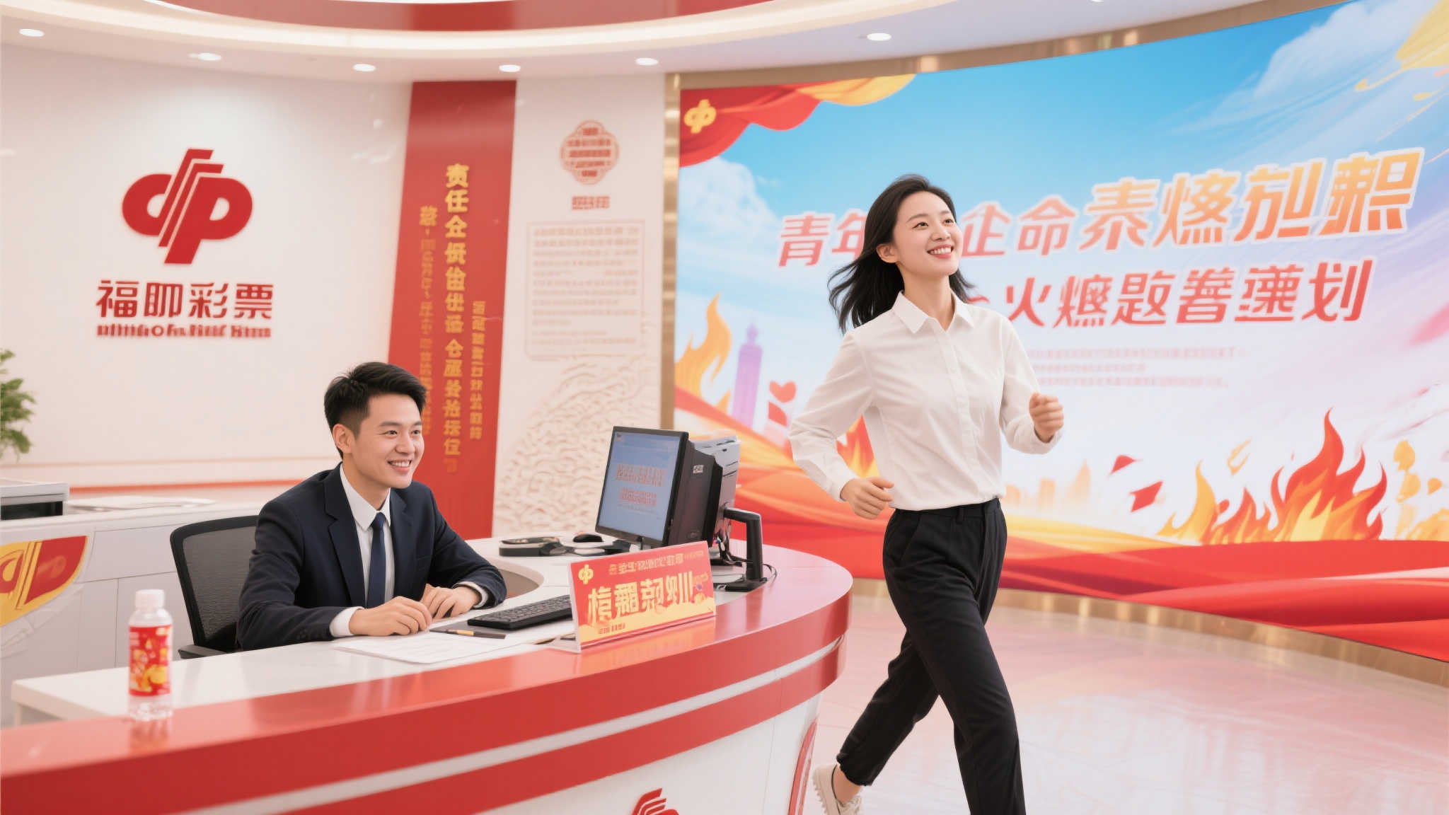 福彩事业中的青春光芒